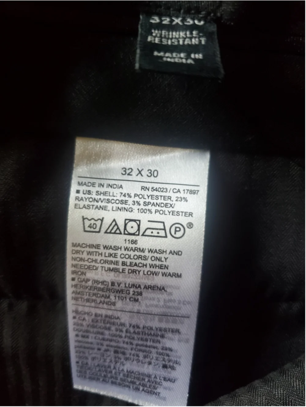 Banana Republic Men's Satin Suit Trousers Navy Blue Size 32W Pants NWT RT$170